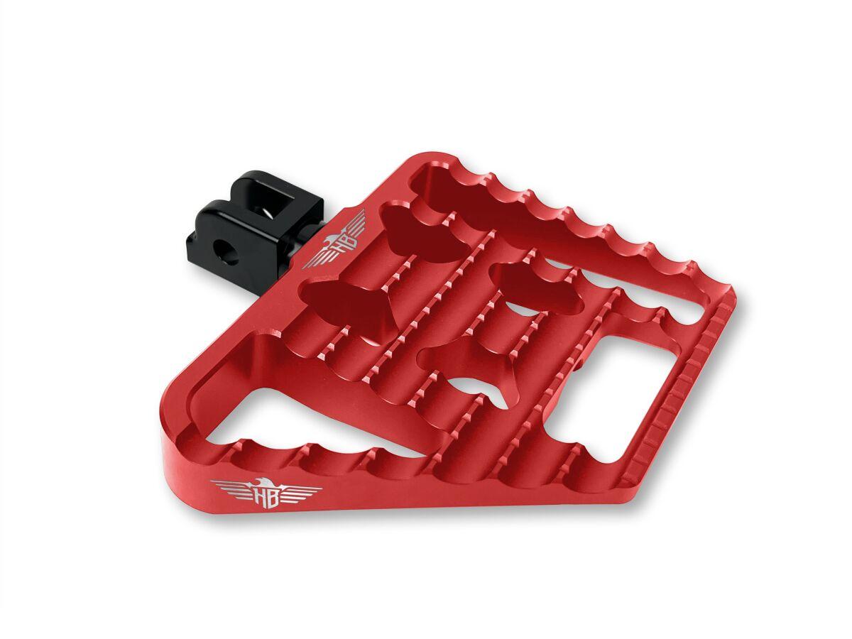 Heinz Bikes Red Hb-Mfbv1-M8p-R - Mini Floorboard Passenger Foot Pegs For Harley Davidson Flde 1750 2018-2020