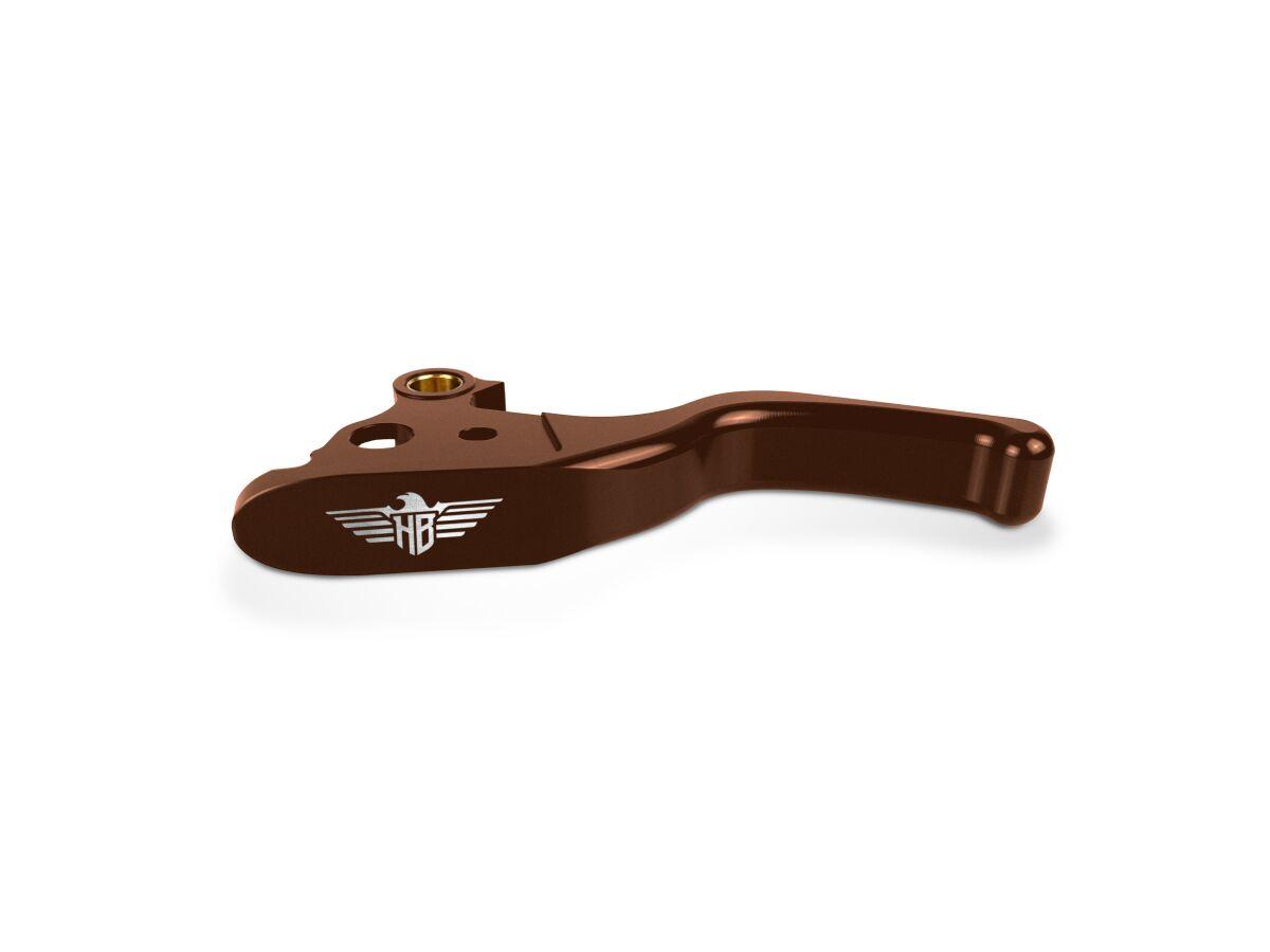 HBBCL-M8-BRO - Heinz Bikes Performance 3 Finger Lever Set For Harley Davidson FLDE 1750 2018-2020 - Brown