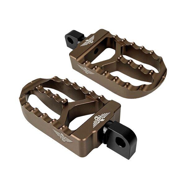 Heinz Bikes Stainless Steel Hb-Fpv2-Mm-Bro - Foot Pegs For Harley Davidson Fld 1690 2012-2013