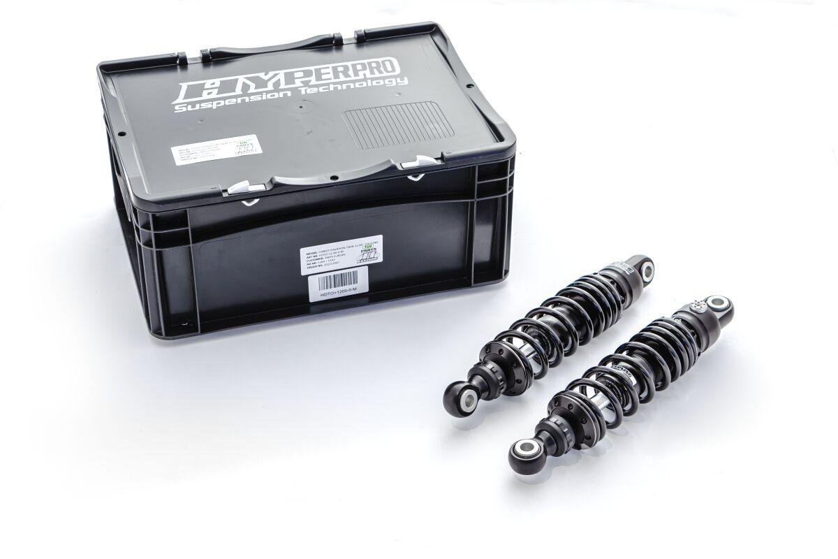 HDTO+12.00-0-MSXP - Hyperpro 360 Series Twin Emulsion Shock For Harley Davidson FL 1200 1973-1977 Rear