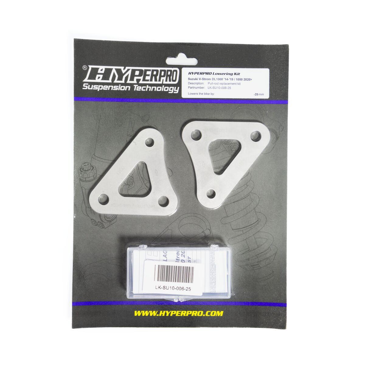 LK-SU10-006-25 - Hyperpro Lowering Kit For Suzuki DL 1000 2014-2020 -25mm Rear