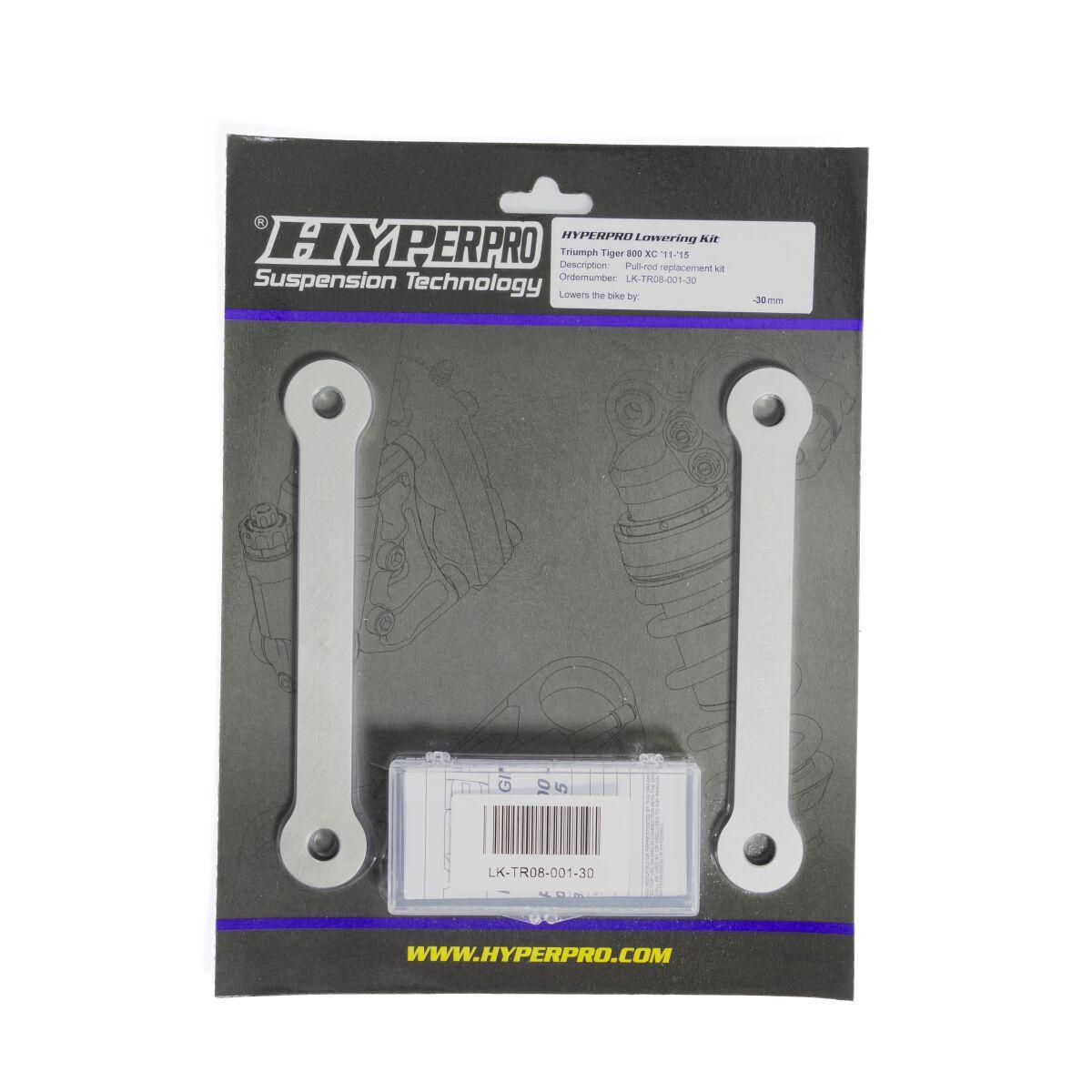 LK-TR08-001-30 - Hyperpro Lowering Kit For Triumph Tiger 800 -30mm 2012-2014 Rear