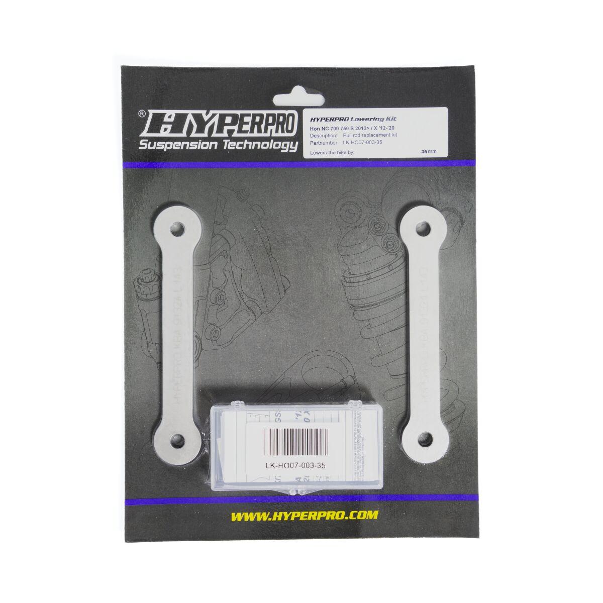 LK-HO07-003-35 - Hyperpro Lowering Kit For Honda NC 700S -35mm 2012-2013 Rear