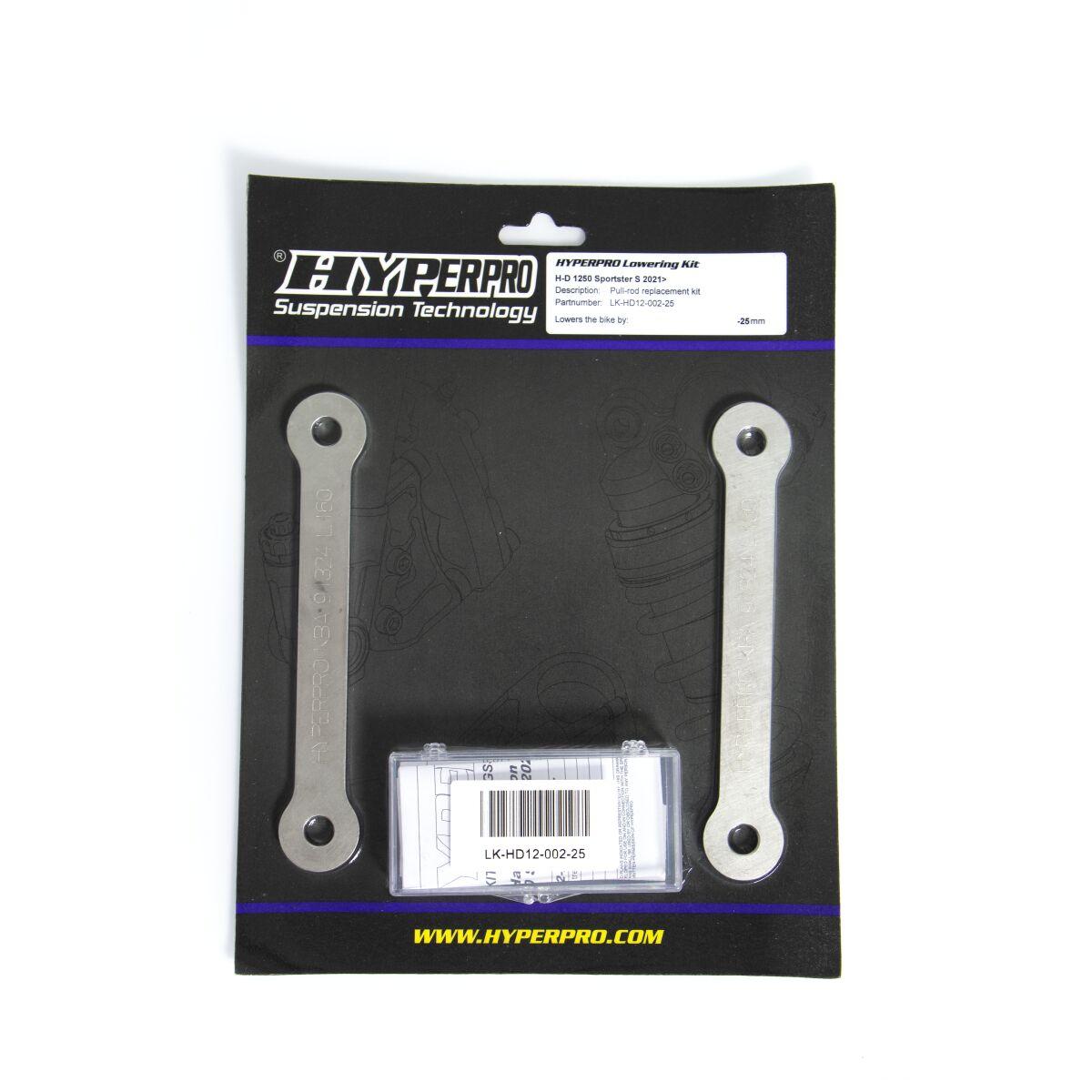LK-HD12-002-25 - Hyperpro Lowering Kit For Harley Davidson RH 1250S 2021-2024 -25mm Rear