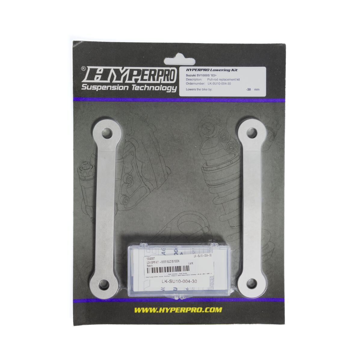 LK-SU10-004-30 - Hyperpro Lowering Kit For Suzuki SV 1000 2003-2005 -30mm Rear