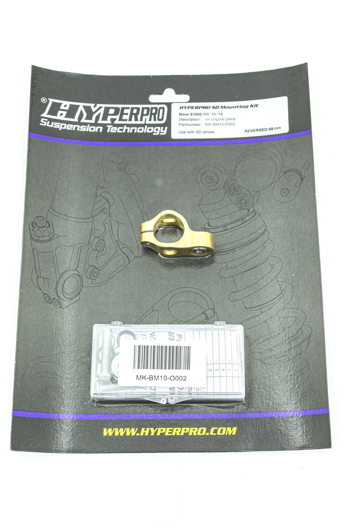 MK-BM10-O002 - Hyperpro Steering Damper Mounting Kits For BMW S 1000 HP4 2009-2018 - Gold