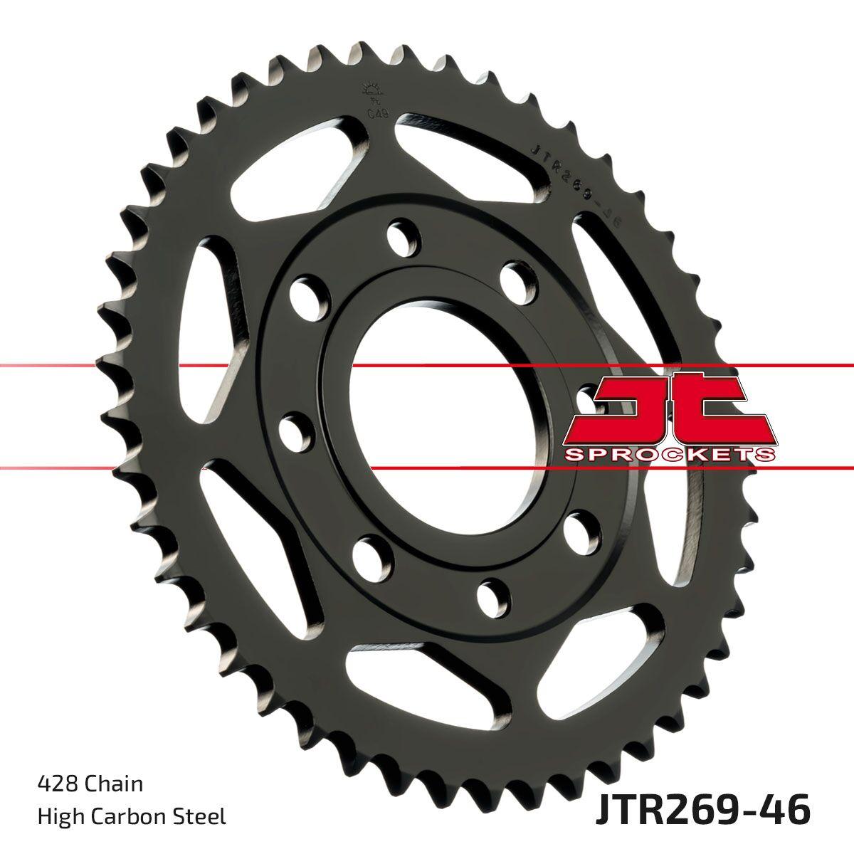 Jt Black Jtr269.46 - Sprocket For Daelim Altino 100 1995-2003 Rear 46T