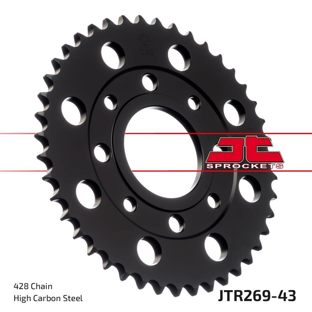 Jt Black Jtr269.43 - Sprocket For Daelim Altino 100 1995-2003 Rear 43T