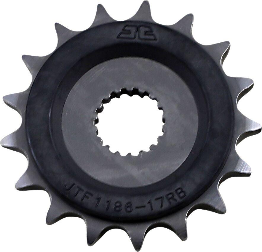 JTF1186.17RB - JT Steel Sprocket With Noise Dampener For Triumph Bonneville 1200 Speedmaster ABS 2018-2024 Front 17T