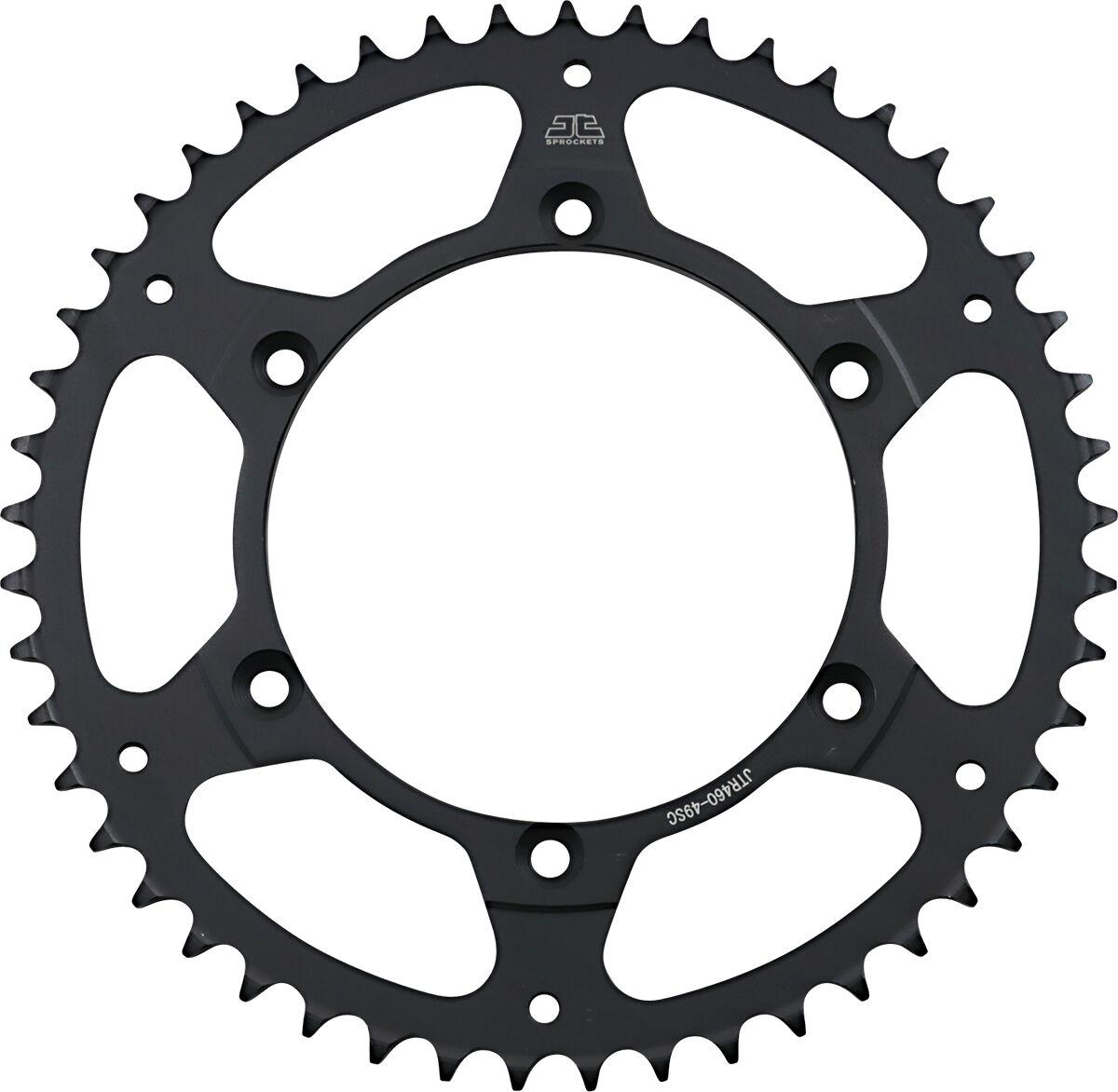 JTR460.49SC - JT Steel Sprocket For Kawasaki KDX175 1980-1982 Rear 49T - Black