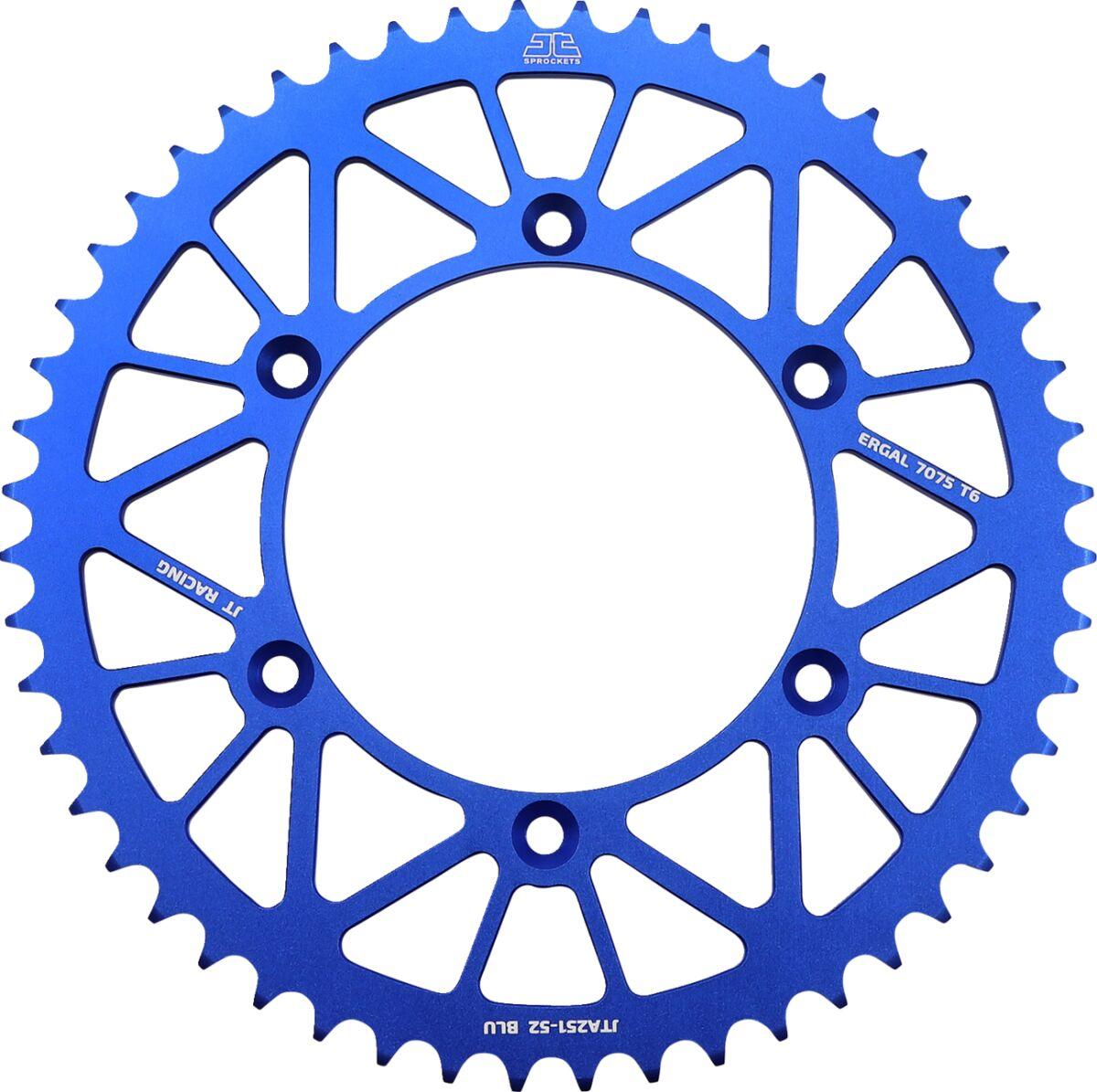 JTA251.52BLU - JT Aluminium Sprocket For Yamaha TTR230 2005-2026 Rear 52T - Blue