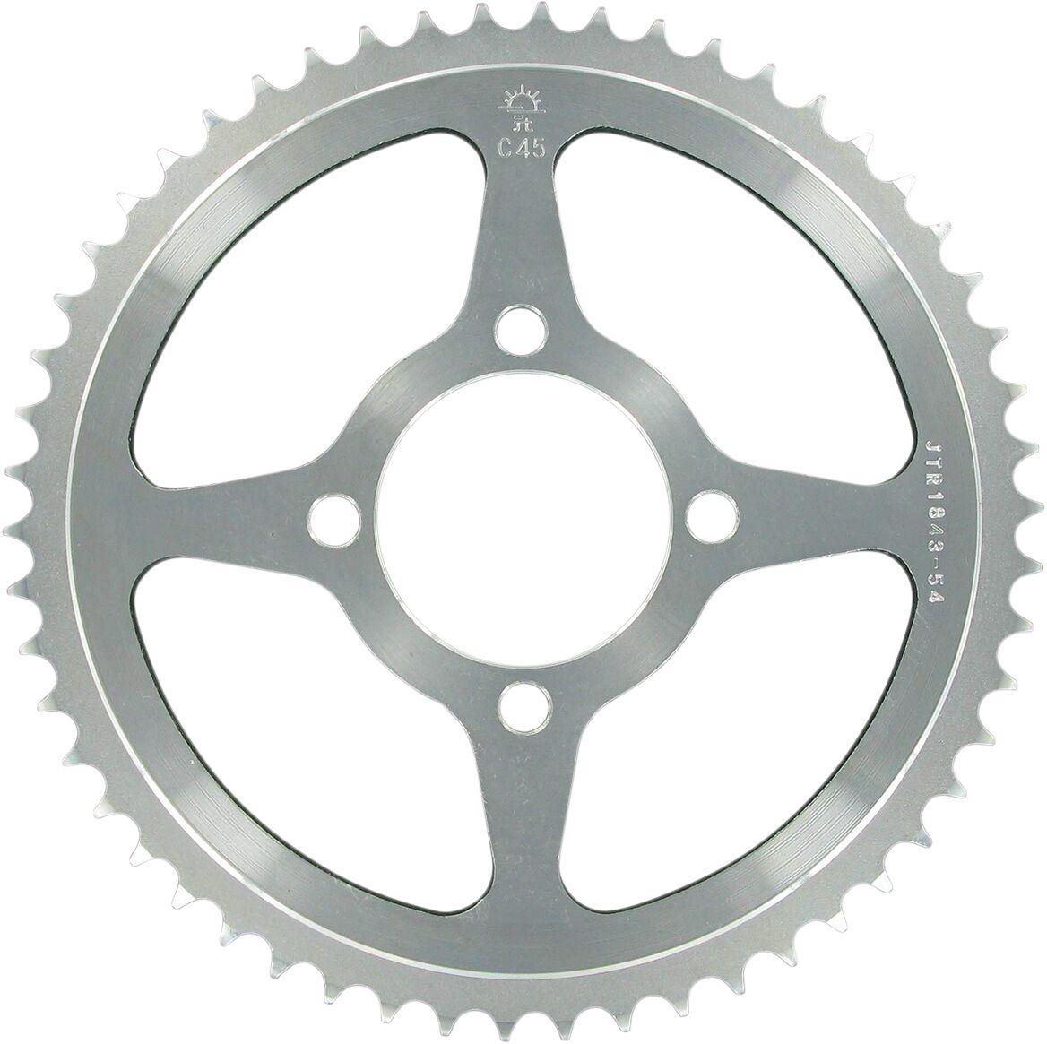 JTR1843.54 - JT Steel Sprocket For Yamaha TTR125 2000-2009 Rear 54T
