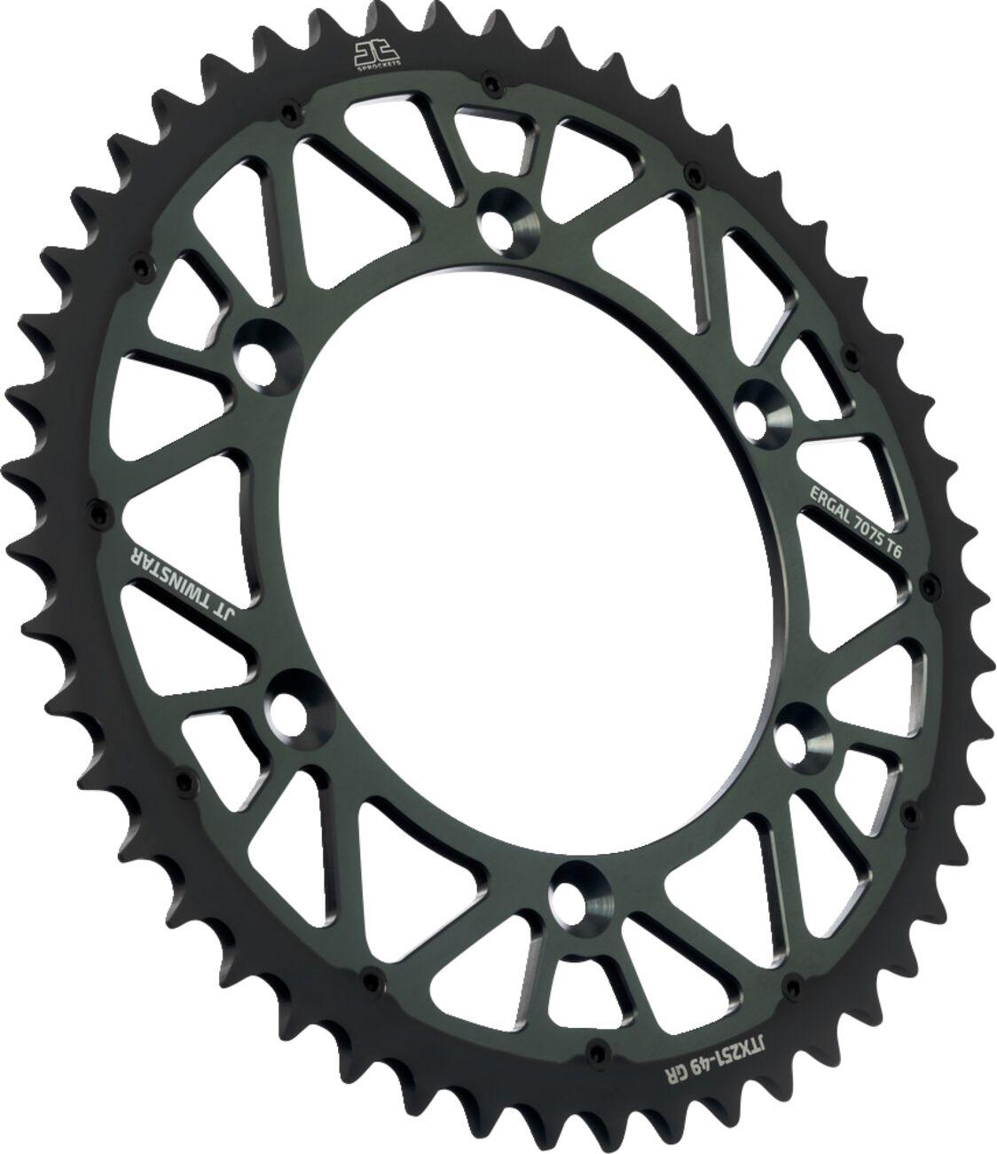 JTX251.49GR - JT Twinstar Sprocket For Yamaha TTR230 2005-2026 Rear 49T - Graphite
