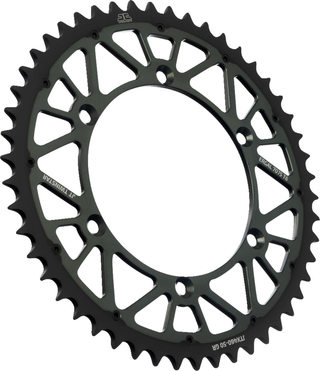 JTX460.50GR - JT Twinstar Sprocket For Kawasaki KDX175 1980-1982 Rear 50T - Graphite