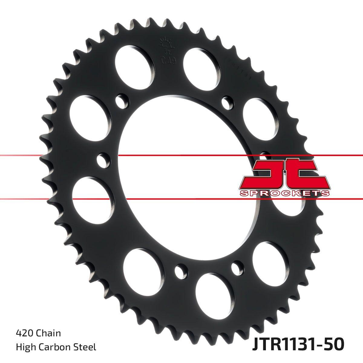 JTR1131.50 - JT Sprocket For Yamaha DT 50 R 2004-2006 Rear Black 50T