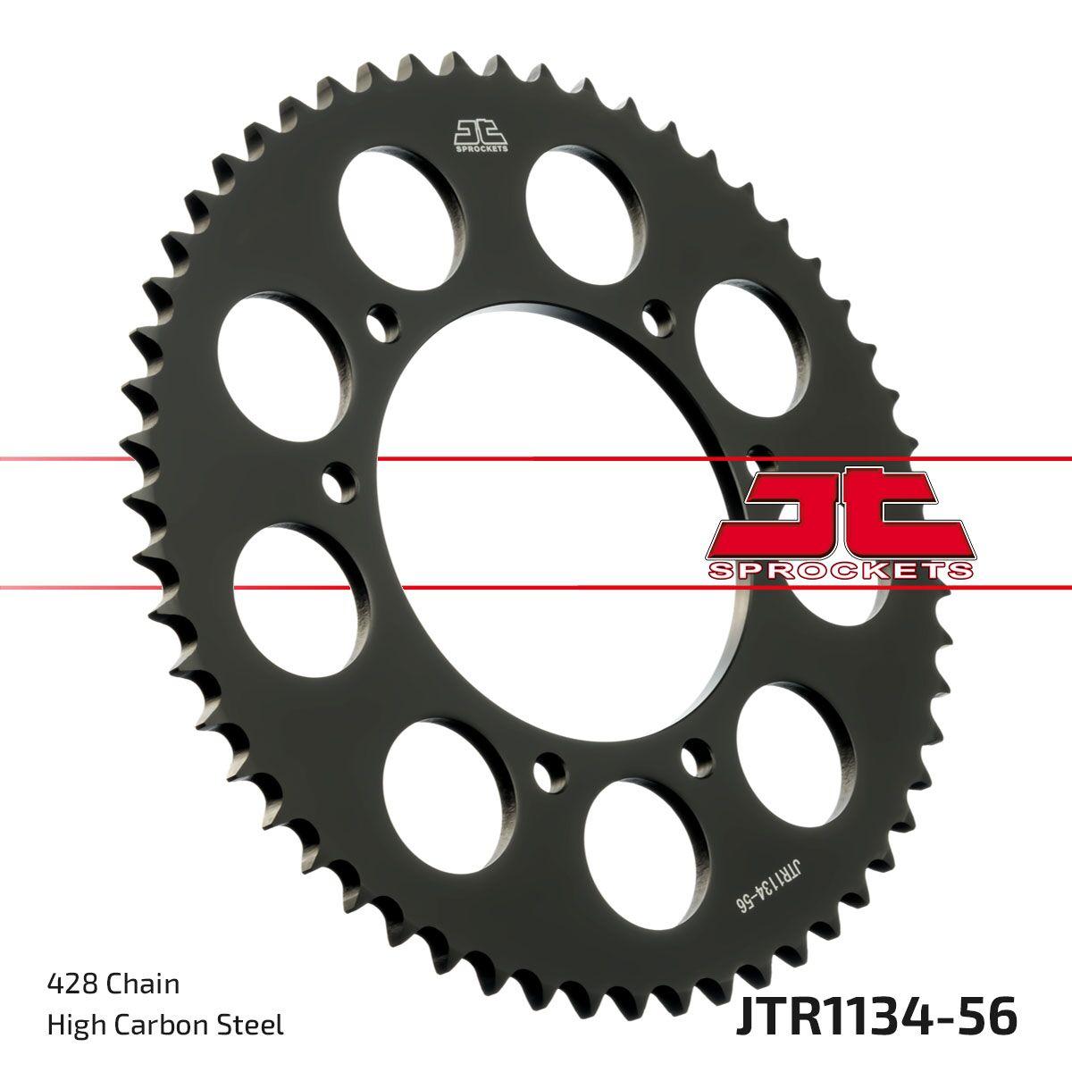 JTR1134.56 - JT Sprocket For Mh Duna 125 2010 Rear Black 56T