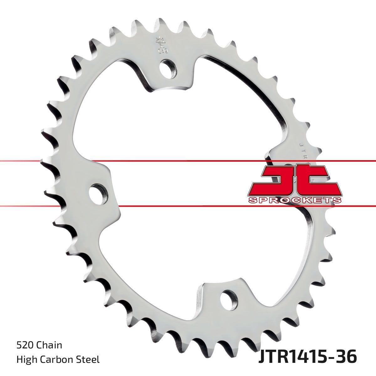 JTR1415.36 - JT Steel Sprocket For Kawasaki KFX450R 2x4 Rear 36T - 2008-2014
