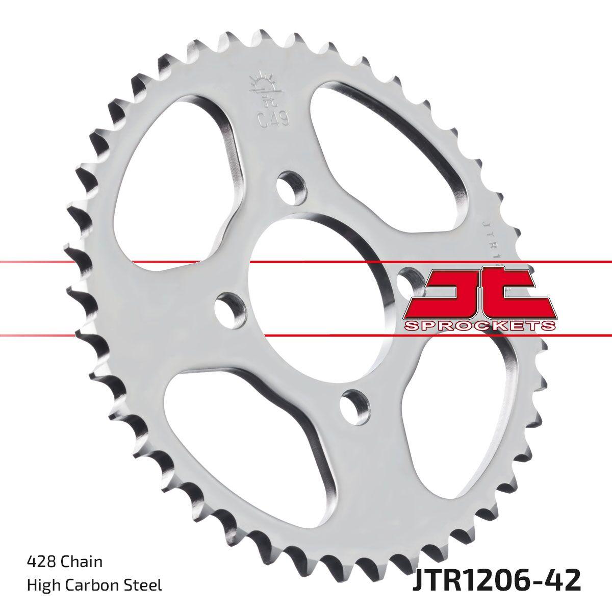 JTR1206.42 - JT Sprocket For Honda CBR 125 R 2004-2010 Rear 42T