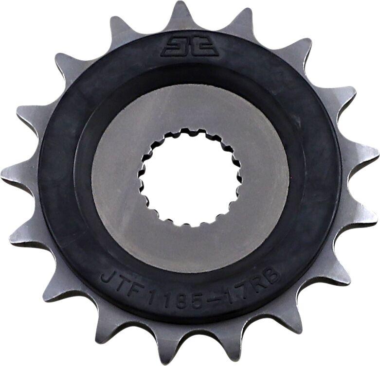 JTF1185.17RB - JT Steel Sprocket With Noise Dampener For Triumph Bonneville 900 T100 ABS 2017-2024 Front 17T