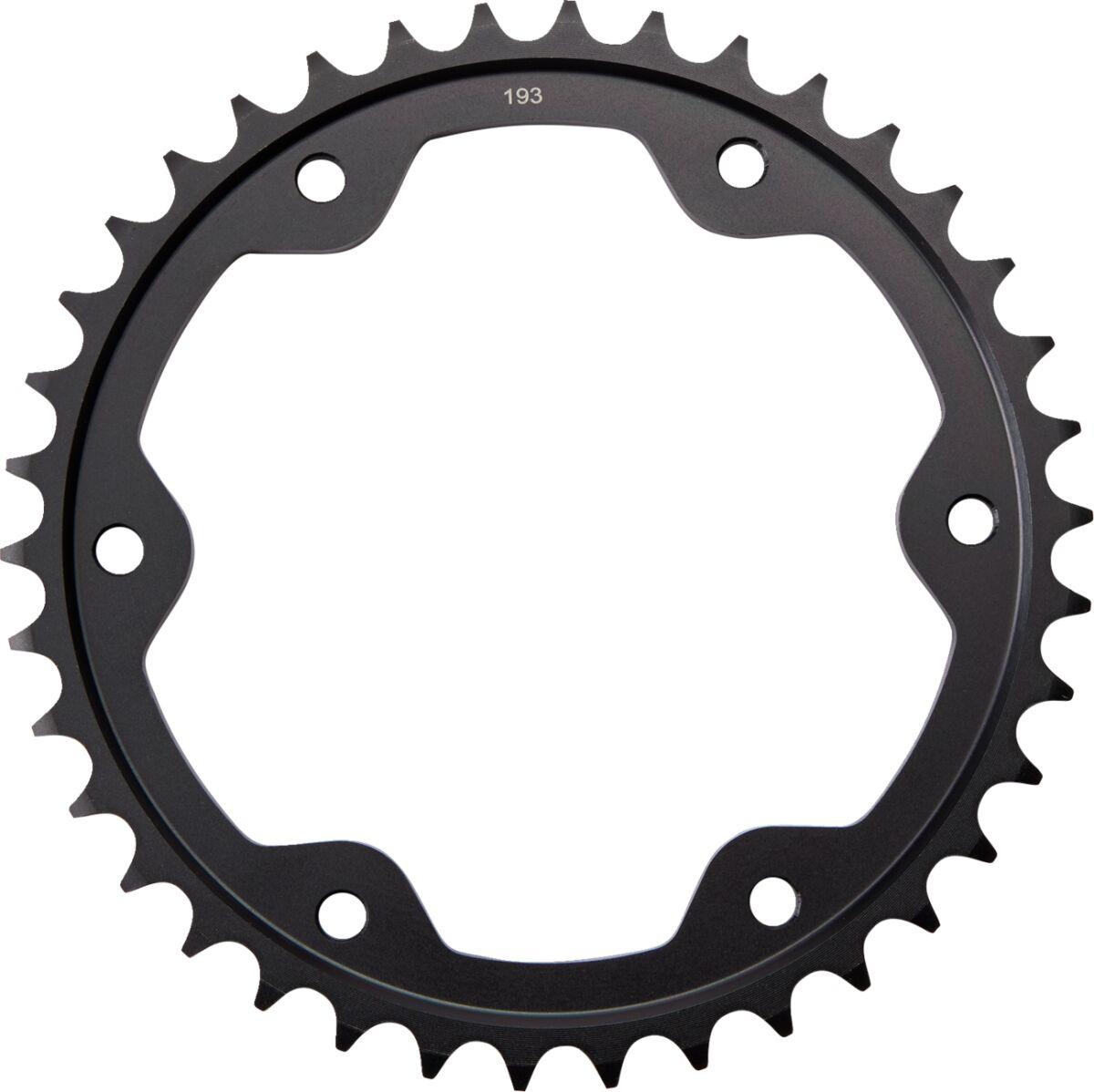 JTR893.38ZBK - JT Steel Sprocket For KTM Brabus 1300 R ABS 2023-2023 Rear 38T - Black/Zinc Plated