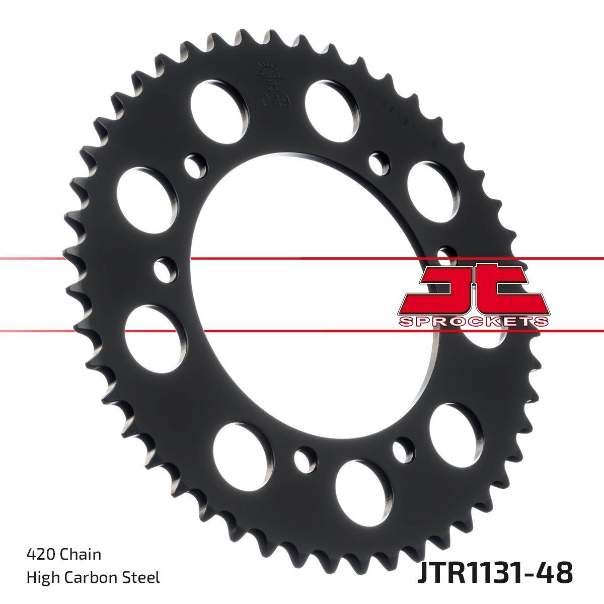 JTR1131.48 - JT Sprocket For Yamaha DT 50 R 2004-2006 Rear Black 48T