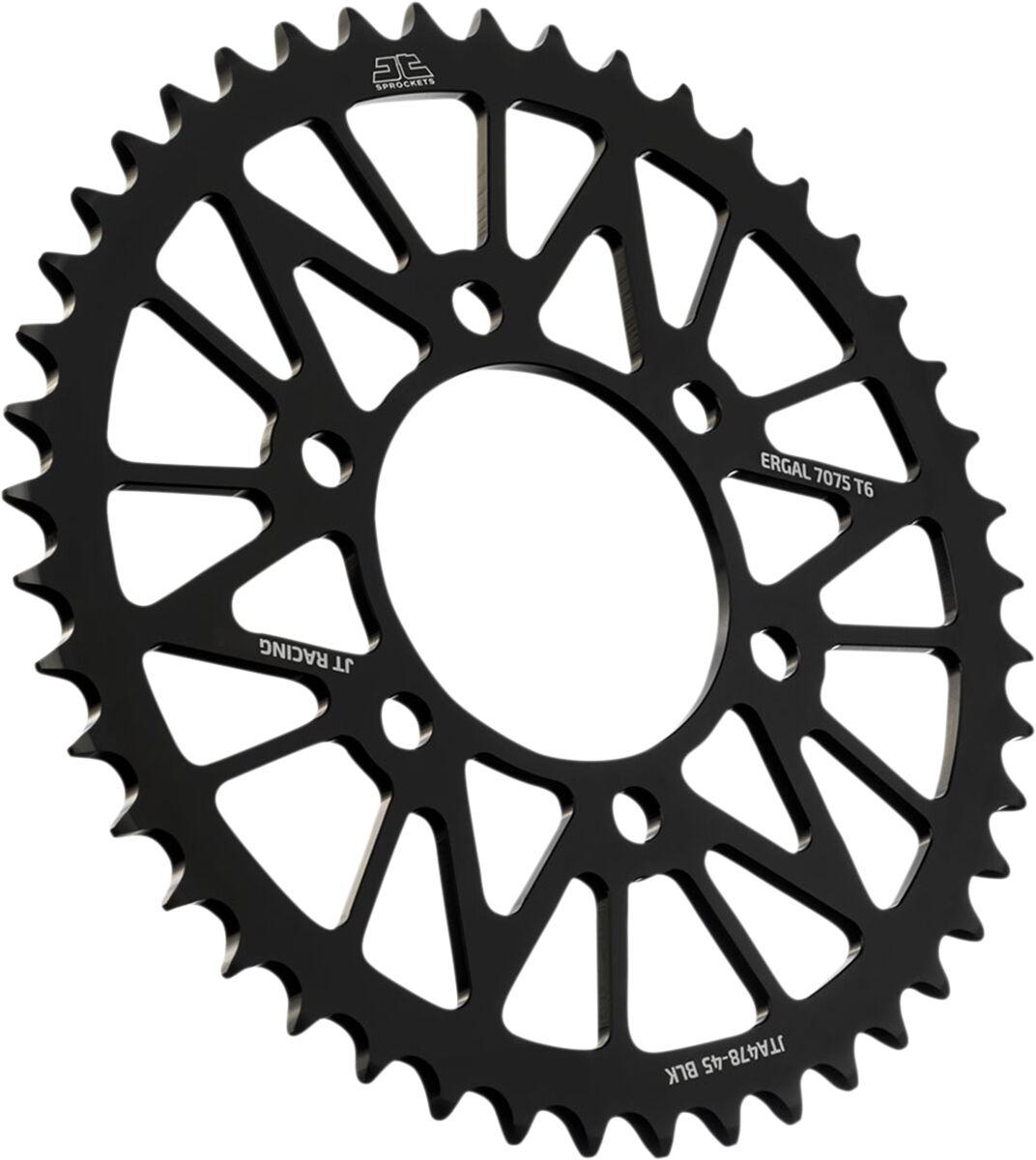 JTA478.45BLK - JT RaceLite Aluminium Sprocket For Kawasaki Eliminator 500 2024-2025 Rear Black 45T