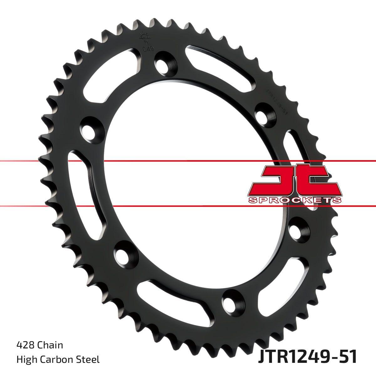 JTR1249.51 - JT Sprocket For Honda XLR 125 R 1998-2002 Rear 51T