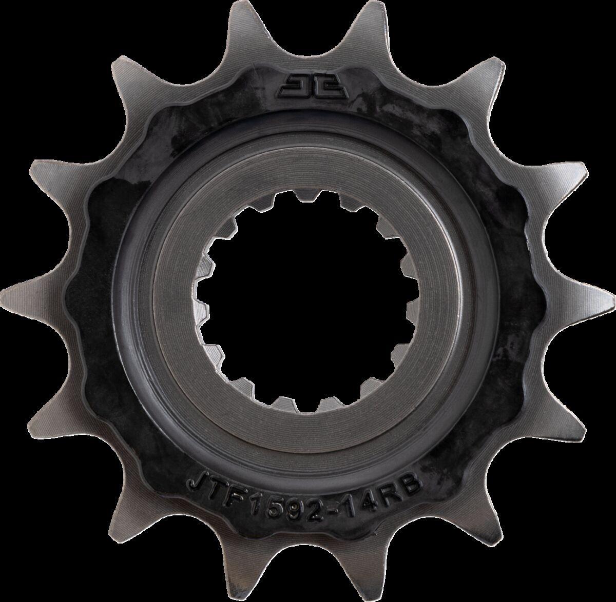 JTF1592.14RB - JT Steel Sprocket With Noise Dampener For Yamaha YFM 700 2013-2025 Front 14T