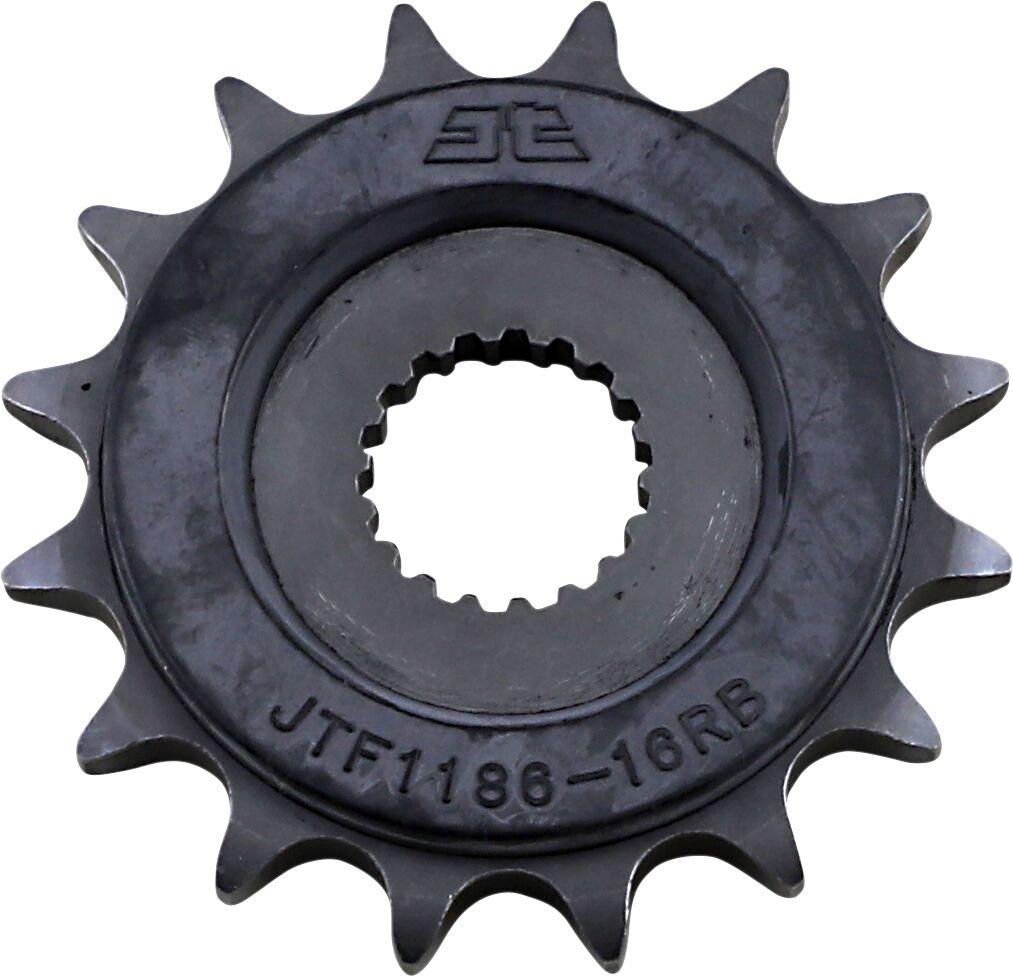 JTF1186.16RB - JT Steel Sprocket With Noise Dampener For Triumph Bonneville 1200 Speedmaster ABS 2018-2023 Front 16T