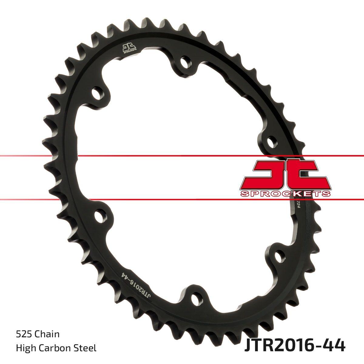 JTR2016.44 - JT Steel Sprocket For Triumph Speed Triple 1200 RR ABS 2022-2024 Rear 44T - Black