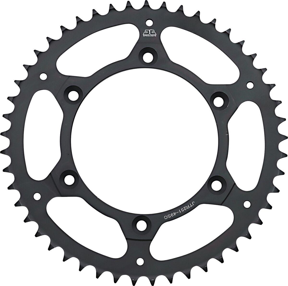 JTR251.49SC - JT Steel Sprocket For Yamaha TTR230 2005-2026 Rear 49T - Black