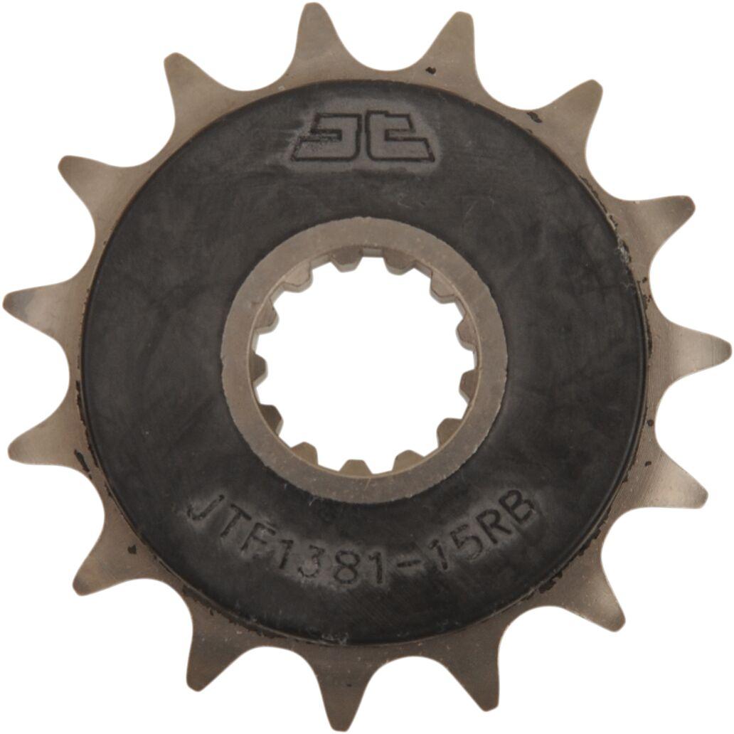 JTF1381.15RB - JT Steel Sprocket With Noise Dampener For Voge Adventure 500 DS ABS 2020-2023 Front 15T