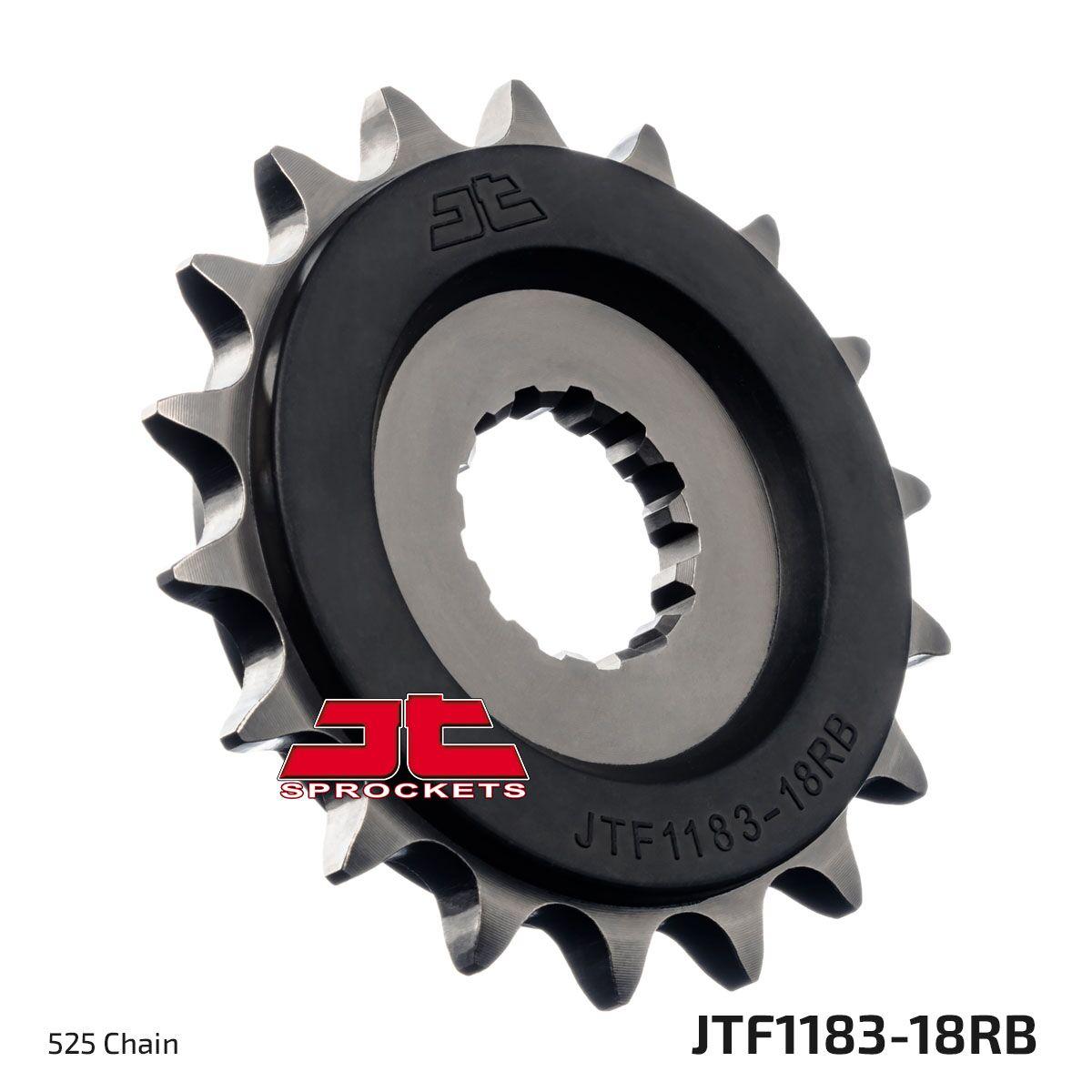JTF1183.18RB - JT Front Rubber Cushioned Sprocket For Triumph America 865 2013-2015 Front Black/ 18T
