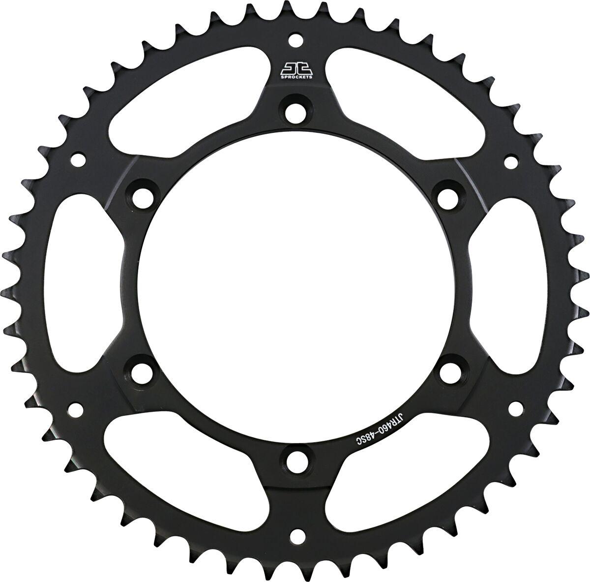 JTR460.48SC - JT Steel Sprocket For Kawasaki KDX175 1980-1982 Rear 48T - Black