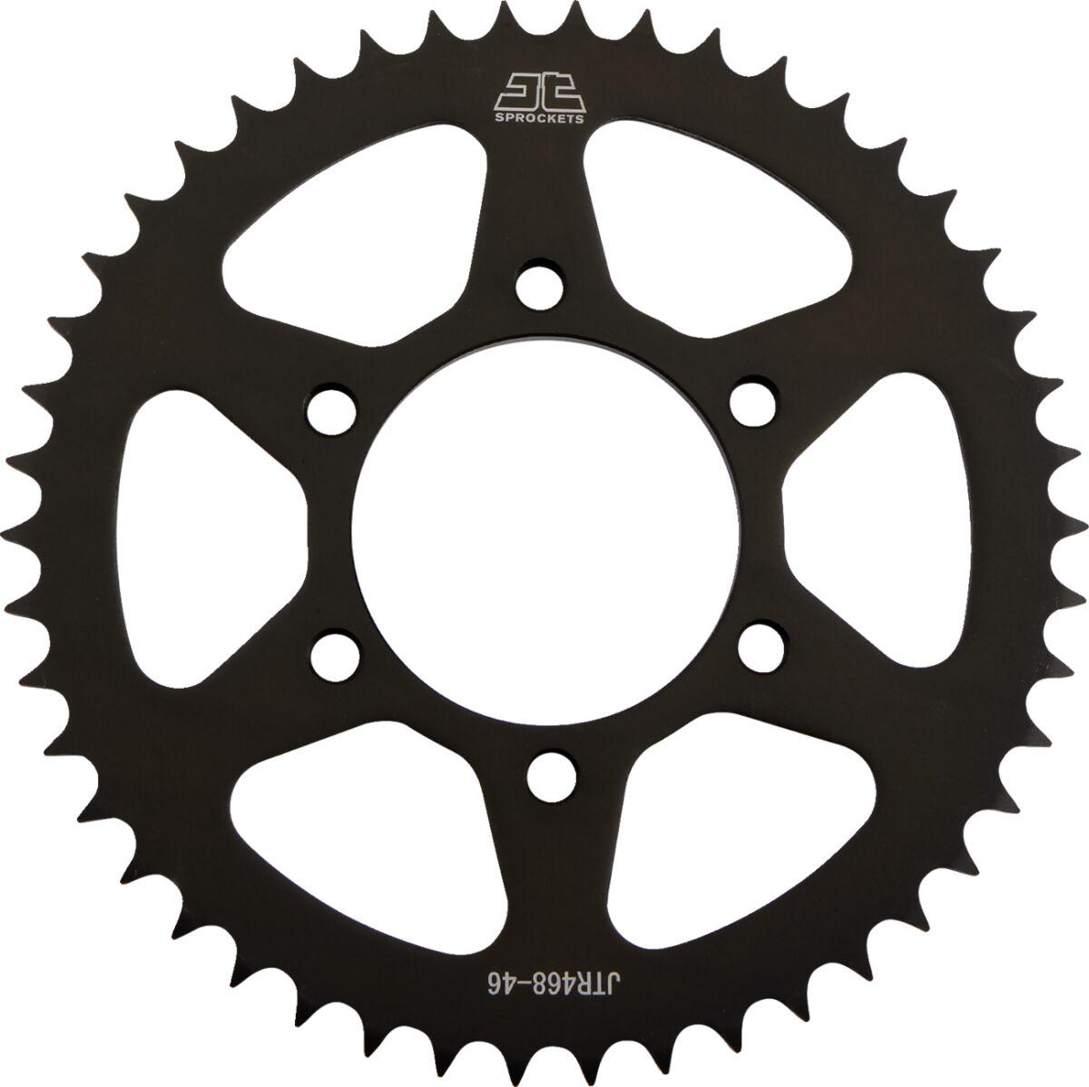 JTR468.46 - JT Steel Sprocket For Kawasaki AR 125 A 1983-1990 Rear Black 46T