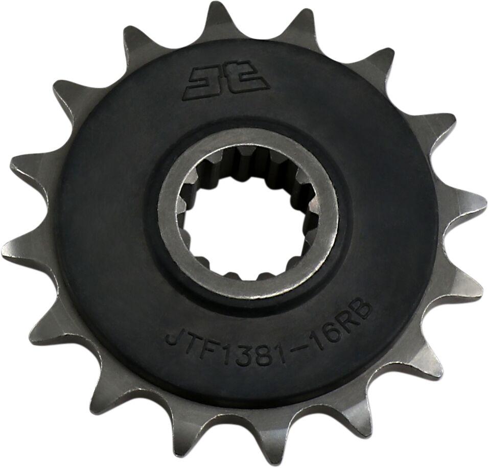 JTF1381.16RB - JT Steel Sprocket With Noise Dampener For Voge Adventure 500 DS ABS 2020-2023 Front 16T