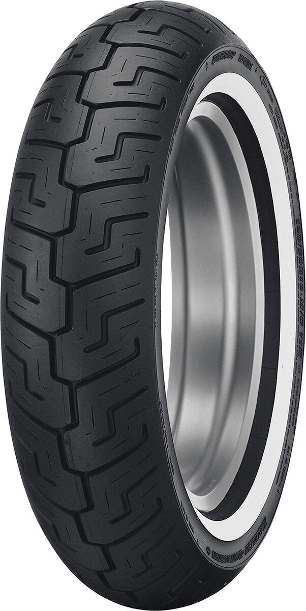 631716 - Dunlop 401 White Wall Rear Tyre Narrow Whitewall TL 71H 150/80B16"
