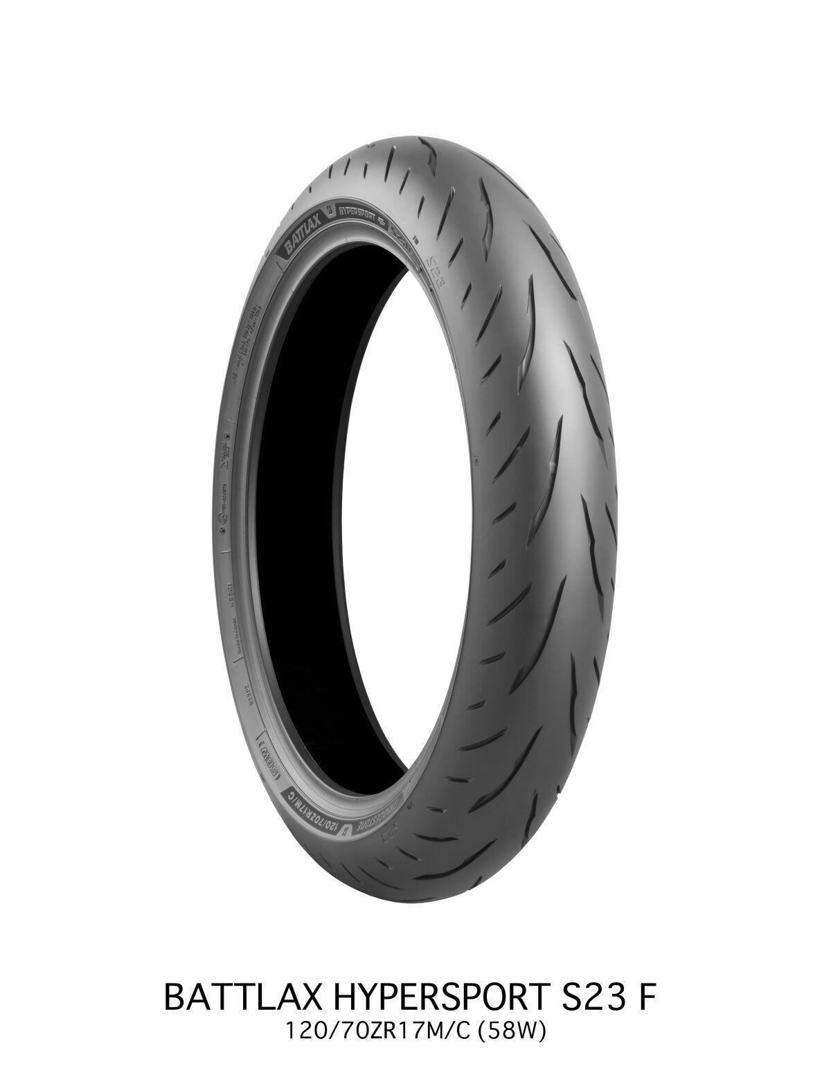 Bridgestone 24756 - Battlax Hypersport S23 Front Tyre Tl 58W 120/70Zr17"