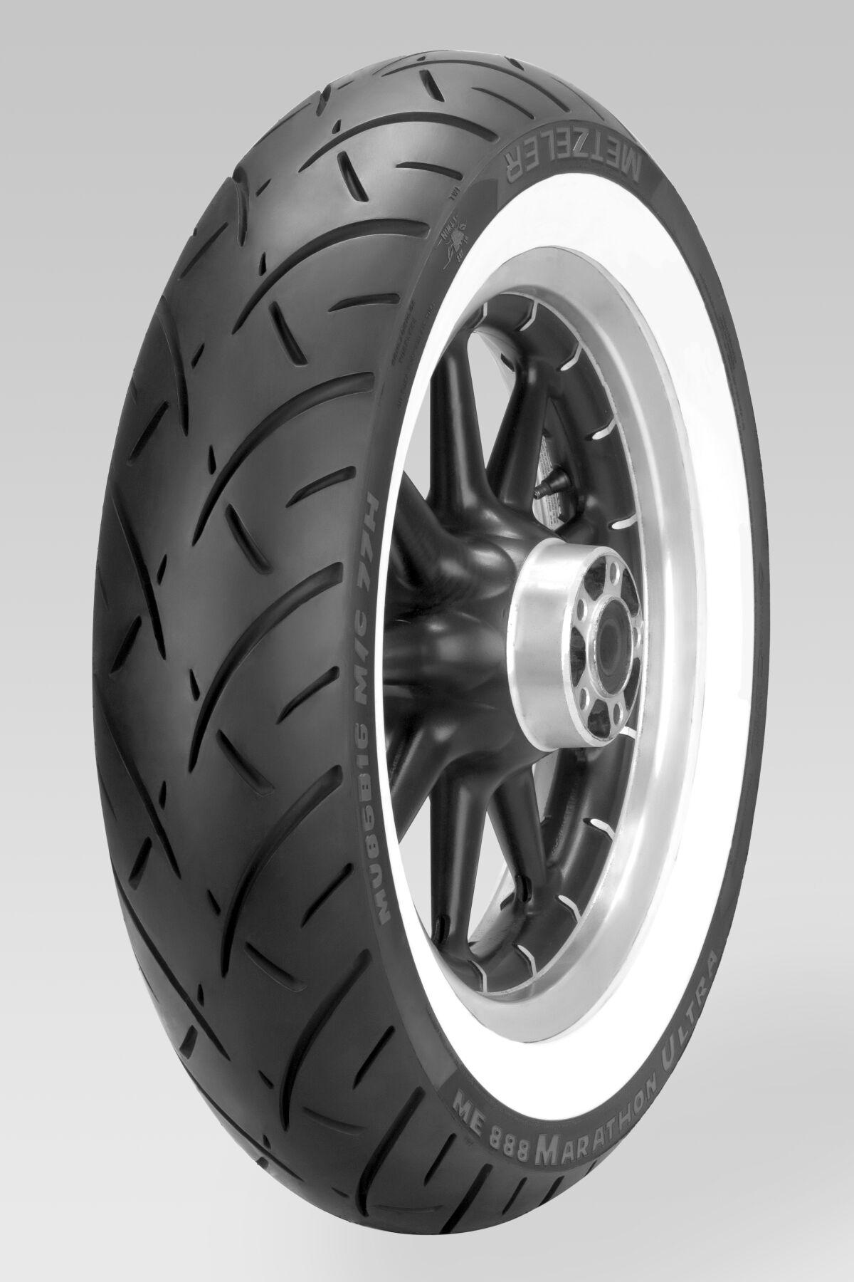2408300 - Metzeler ME 888 Marathon Ultra Rear Tyre Whitewall TL 73H 130/90B16"