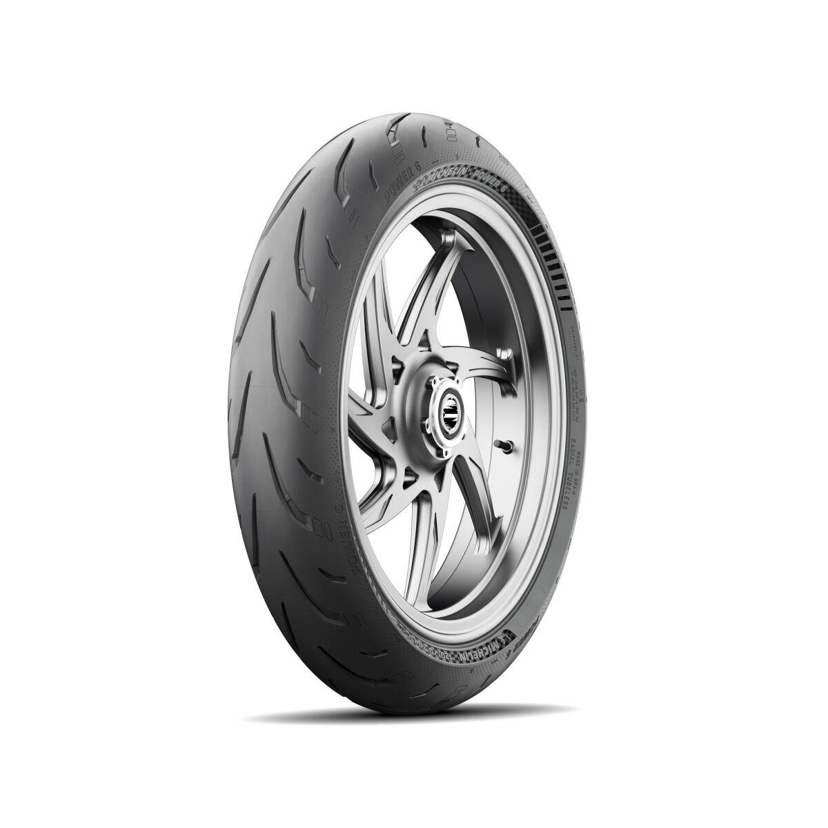 Michelin Power 6 Front Tyre TL 54W 110/70ZR17"