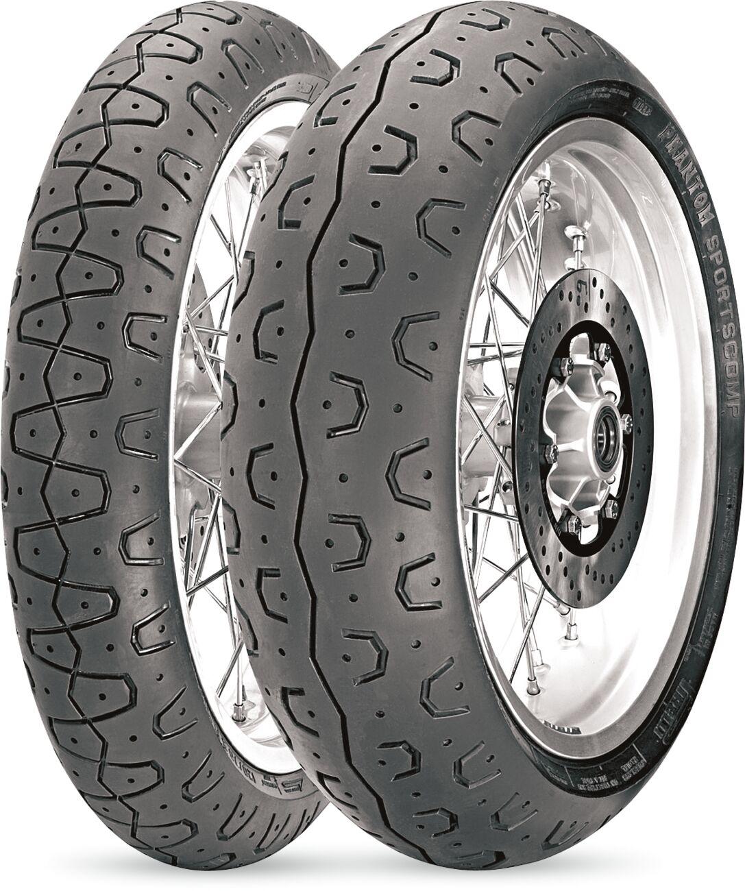 3131000 - Pirelli Phantom Sportscomp Front Tyre Blackwall TL 65H 100/90-18"