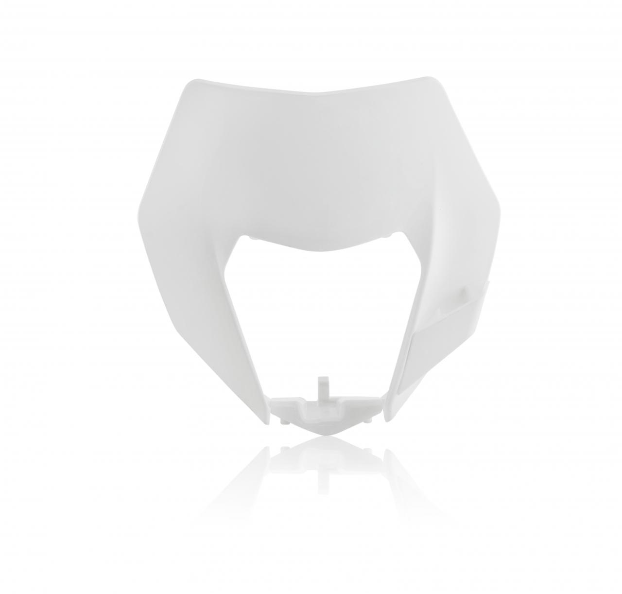 Acerbis White Headlight Surround - Various Ktm Exc And Exc-F 2014-16 Models