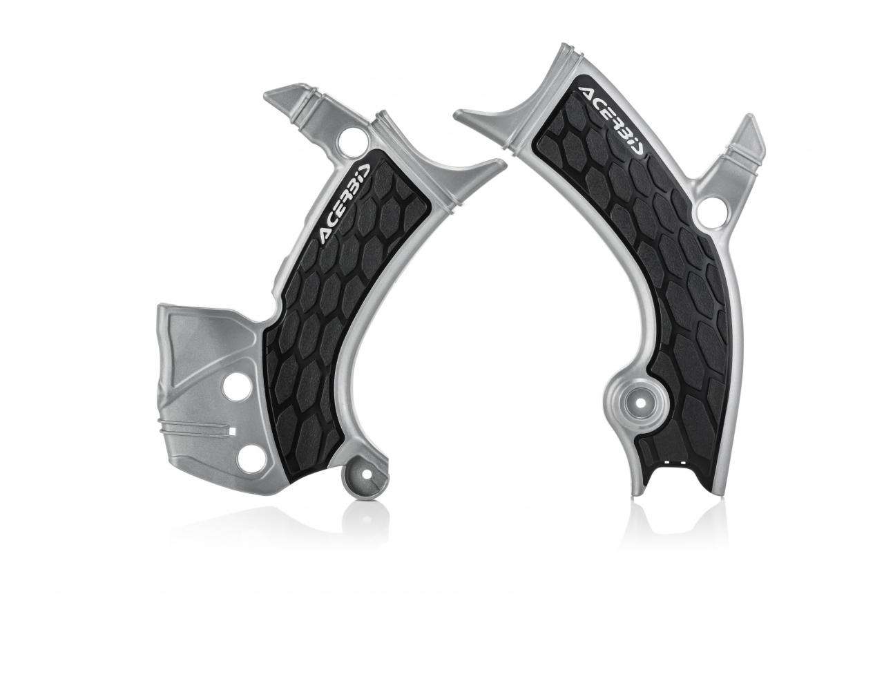 0023093.020 - Acerbis X-Grip Frame Guards - Yamaha YZF250 2019-23, YZF450 2018-22 - Silver