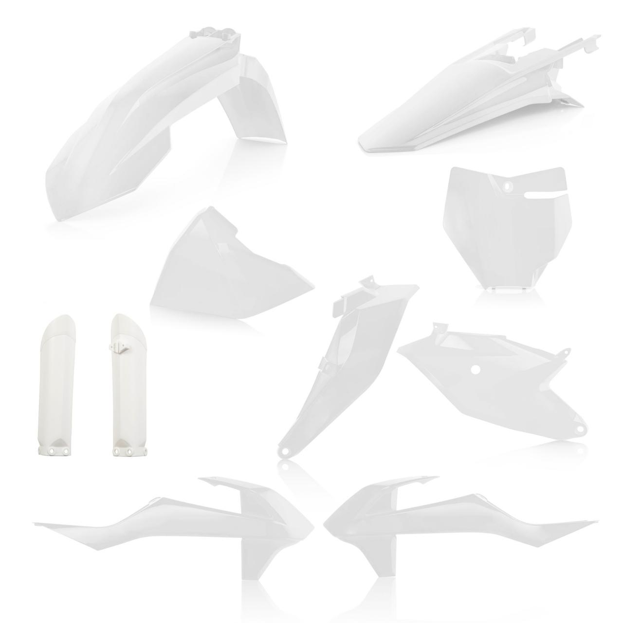 0022933.030 - Acerbis Full Plastics Kit - KTM SX85 2018-2024, Gas Gas MC85 2021-2024 - White