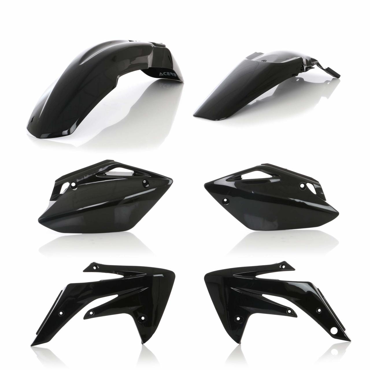 Acerbis Black 0010352.090 - Standard Plastics Kit - Honda Crf150r 2007-2024