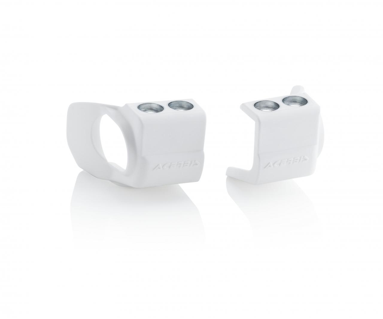 Acerbis White Fork Shoe Covers - Beta Rr 2020-25, Honda Crf 250/450R 2009-25, Kawasaki Kxf 250/450 2009-25