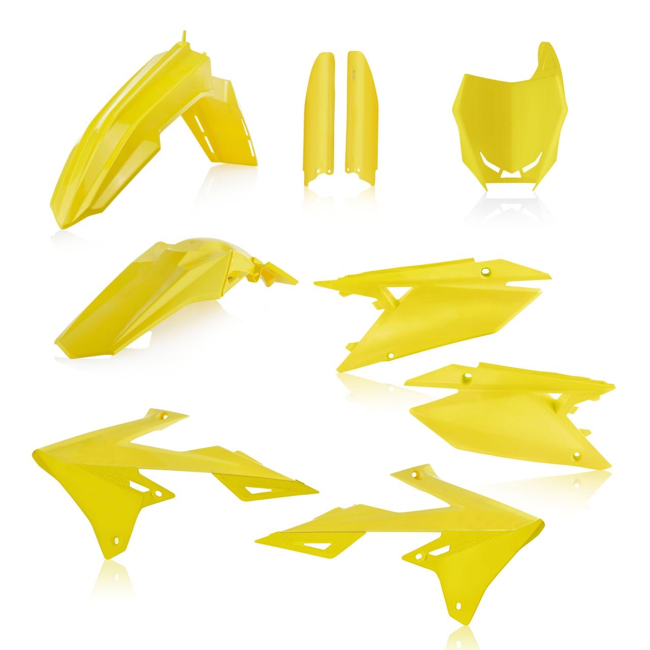 0023067.060 - Acerbis Full Plastics Kit - Suzuki RMZ250 2019-2025, RMZ450 2018-2025 - Yellow