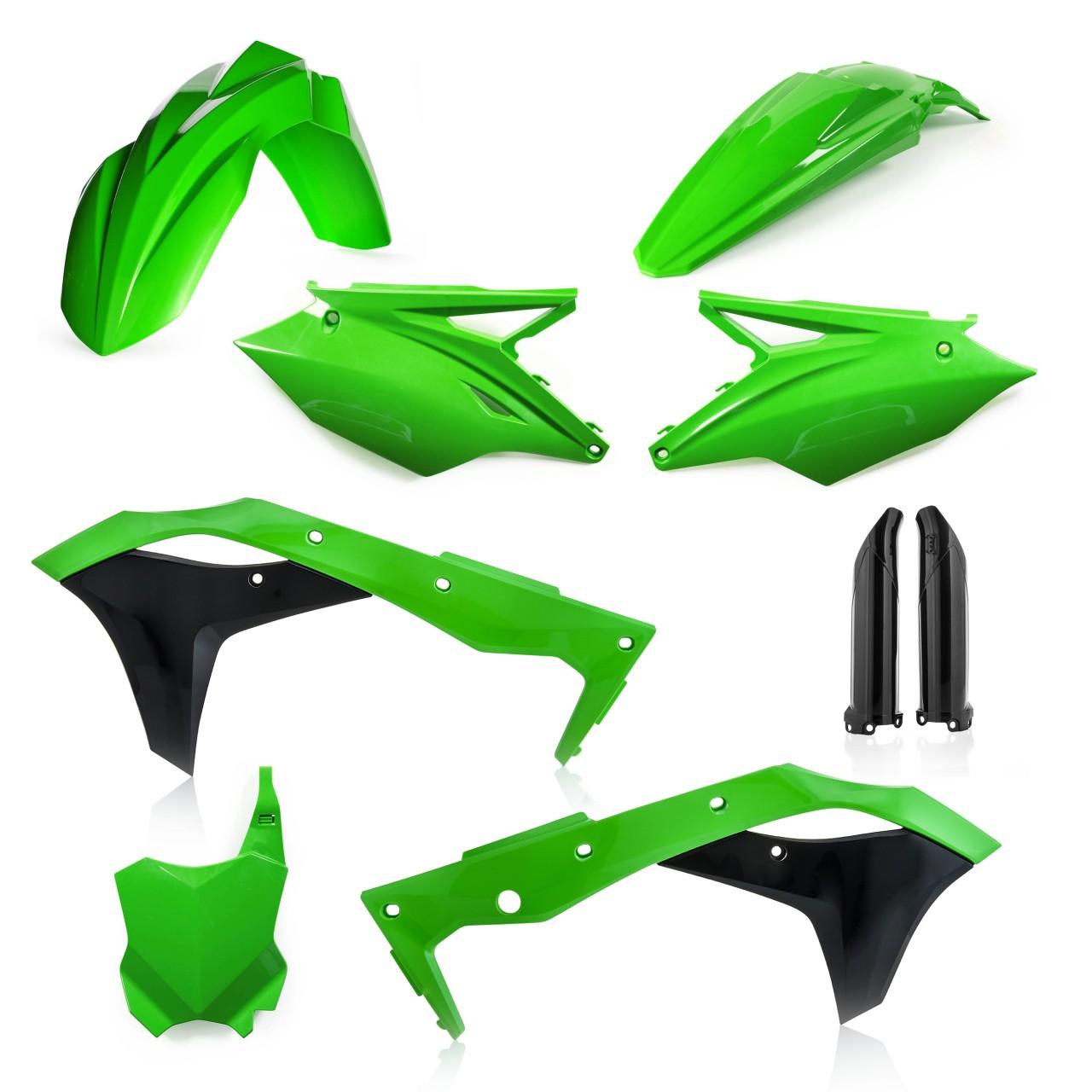 0022985.553.020 - Acerbis Full Plastics Kit - Kawasaki KXF250 2018-20 - OEM '20 (Green/Black)