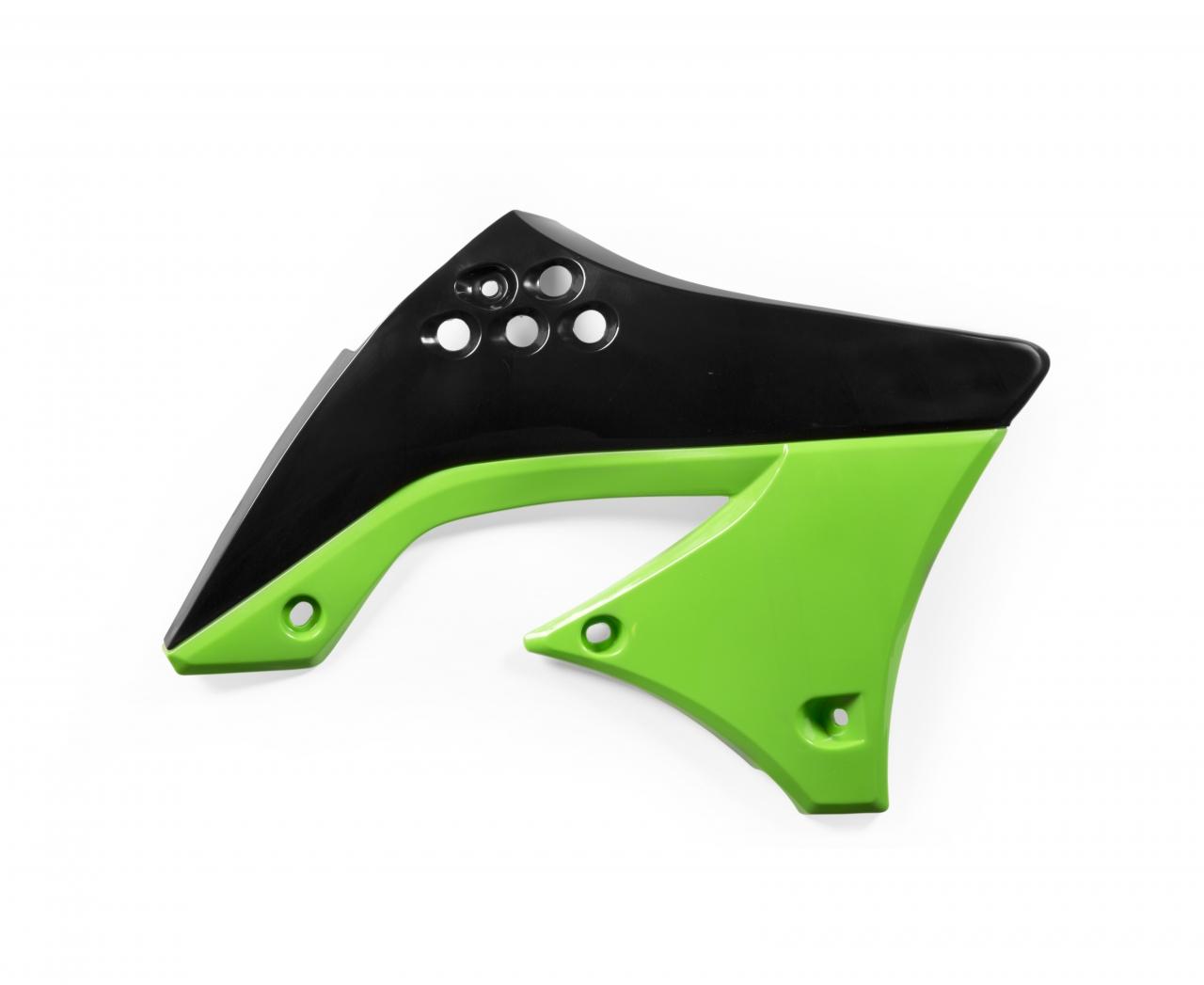 Acerbis Black/Green 0013135.553.010 - Radiator Scoops - Kawasaki Kxf450 2009-11