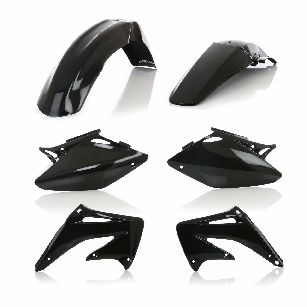Acerbis Black 0007527.090 - Standard Plastics Kit - Honda Crf450r 2002-03
